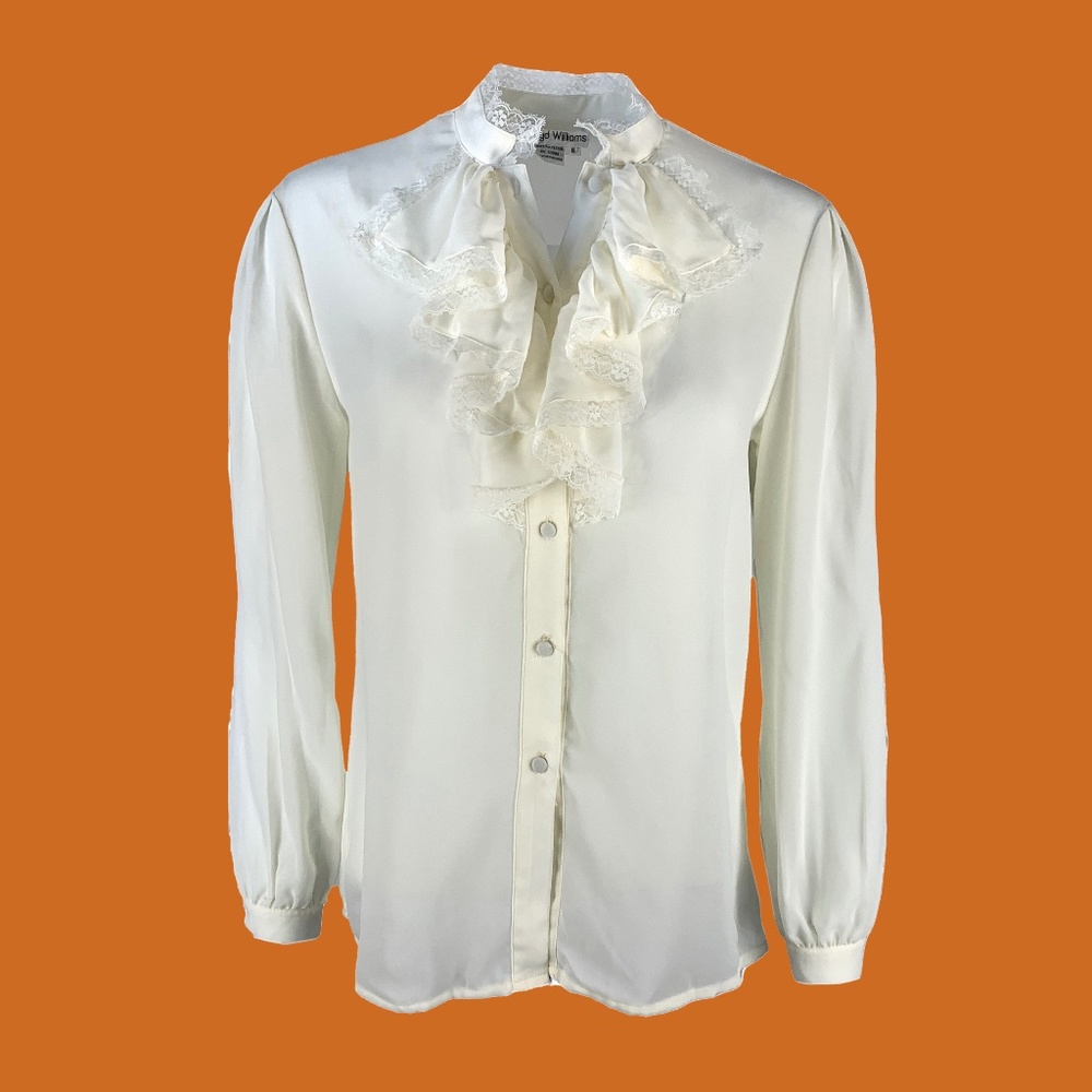 Beautiful Vintage Lloyd Williams Victorian Colonial Style Blouse Ruffle …